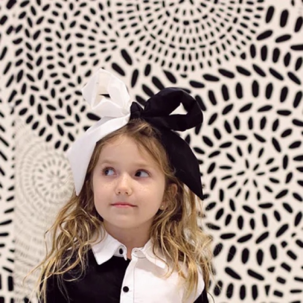 Project 6 ny kids headband/ black / white